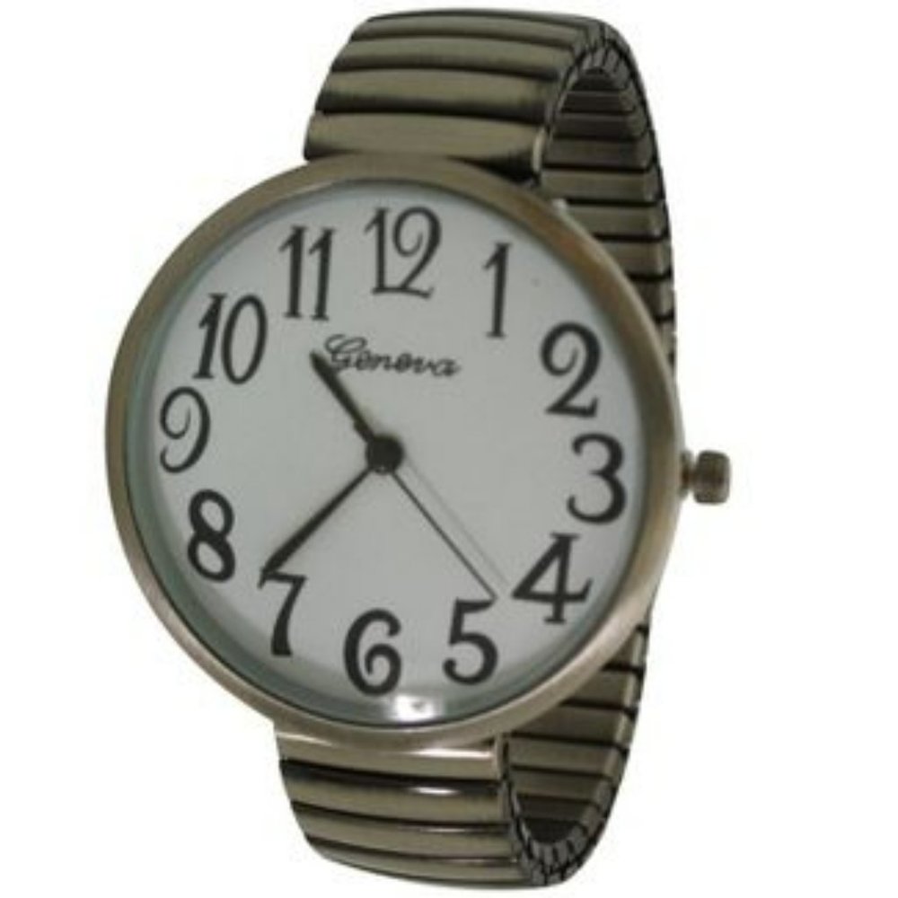 Olivia Pratt Super Large Face Stretch Strap Watch